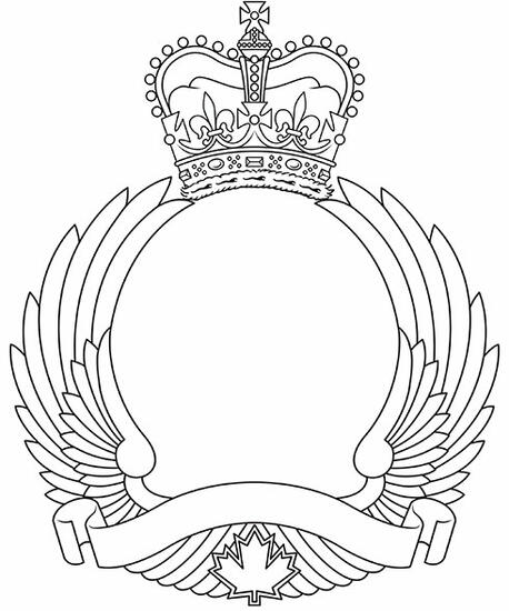Encadrement d'insigne pour les unités de mouvements aériens des Forces armées canadiennes