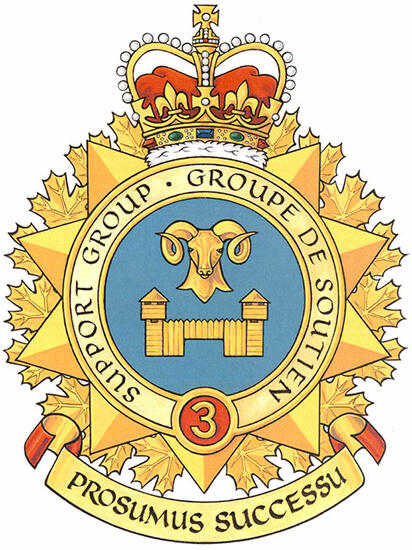 Devise du Groupe de soutien de la 3e Division du Canada