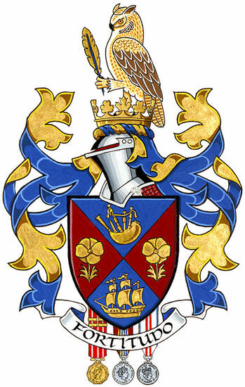 Arms of Alan Bruce Clark