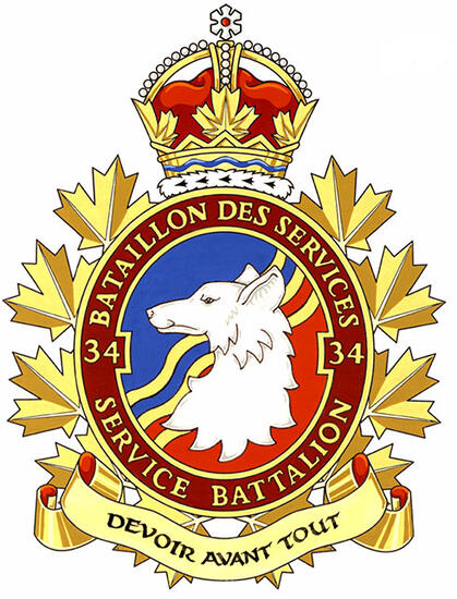 Badge of the 34 Service Battalion