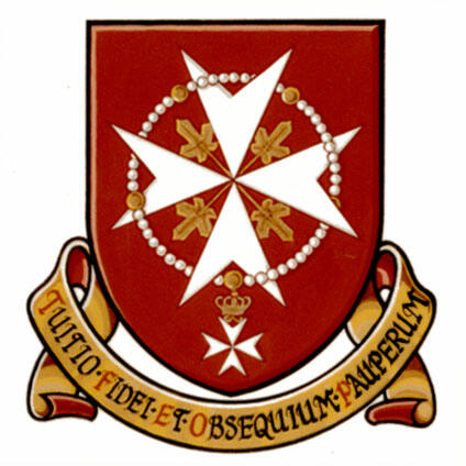 Armoiries de L’Association canadienne des chevaliers de l’Ordre souverain et militaire de Malte
