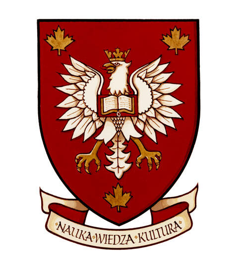 Arms of The Polish Institute of Arts and Sciences in Canada and the Polish Library
