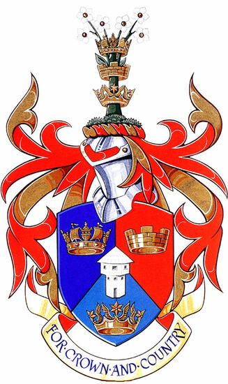 Arms of the United Services Institute of Nanaimo (North Island) Society