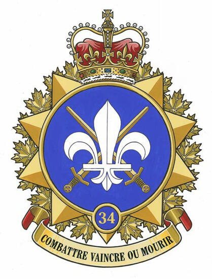 Badge of 34 Canadian Brigade Group