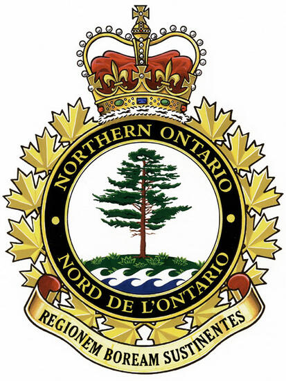 Badge of the Area Support Unit Northern Ontario