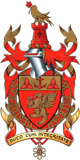 Arms of Alan Roy Hudson
