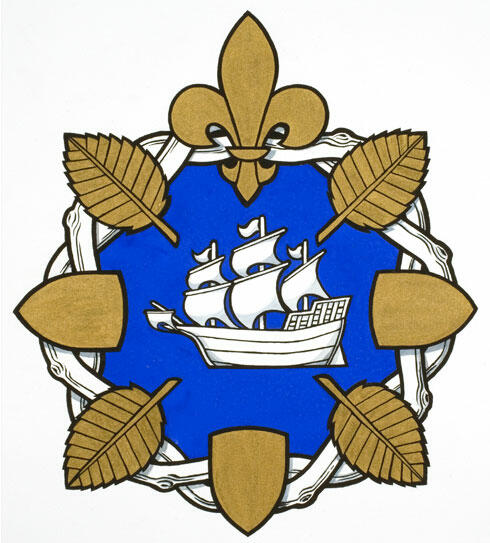 Badge of the Fédération québécoise des sociétés de généalogie