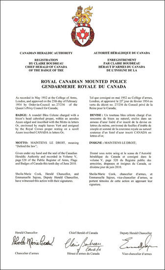 Badge of the Royal Canadian Mounted Police