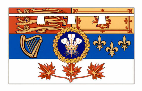 Personal Flag of The Prince of Wales for use in Canada