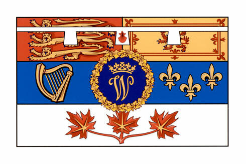 Drapeau personnel du Duc de Cambridge utilisé au Canada