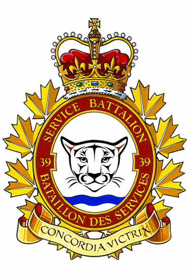 Insigne du 39e Bataillon des services