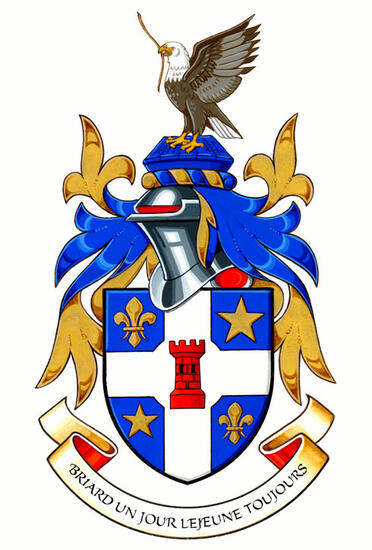 Arms of the Association des familles Lejeune dit Briard