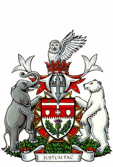 Arms of Frederick Richard Bruce