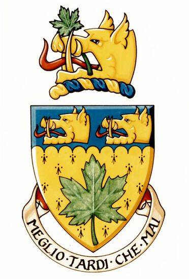 Arms of Walter Reginald Baker